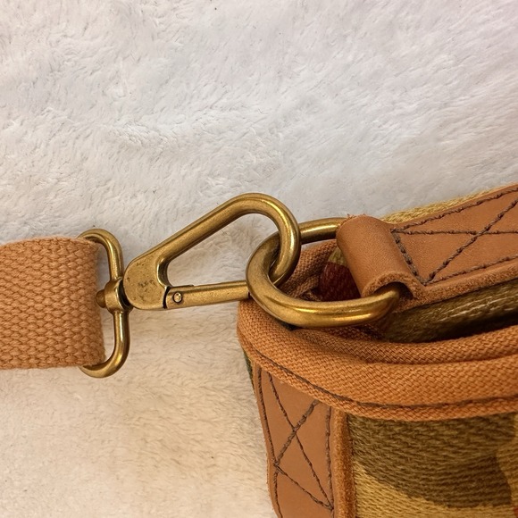 Fossil Multicolor Messenger Crossbody Bag Issue 54 With‎ Key Fob Vintage EUC - Picture 8 of 16